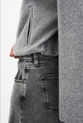 IVY-Tyla Oversize Jeans Wash Faded Grey Cannes