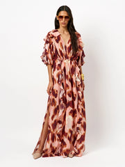 Dante 6 BOHO MAXI-JURK
€ 289,00
Dante6-Anzur boho print maxi-jurk met elastische taille