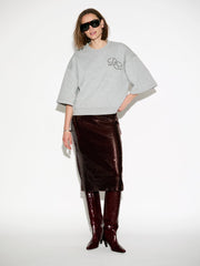 Dante6-Fallon kimono-stijl logo sweater