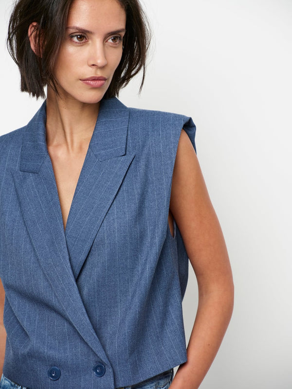 Dante6-Jarod gilet met krijtstreep