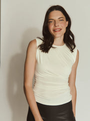 Rosemunde RWBillie SL Drape Top room wit