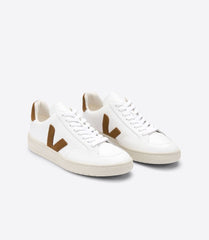 Veja V-12 LEATHER WHITE CAMEL