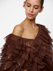 Dante 6 RUFFLE TULE TOP
€ 199,00
Dante6-Phora ruffle tule top met volumineuze