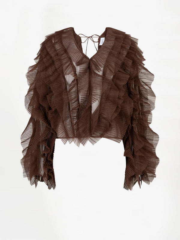 Dante 6 RUFFLE TULE TOP
€ 199,00
Dante6-Phora ruffle tule top met volumineuze