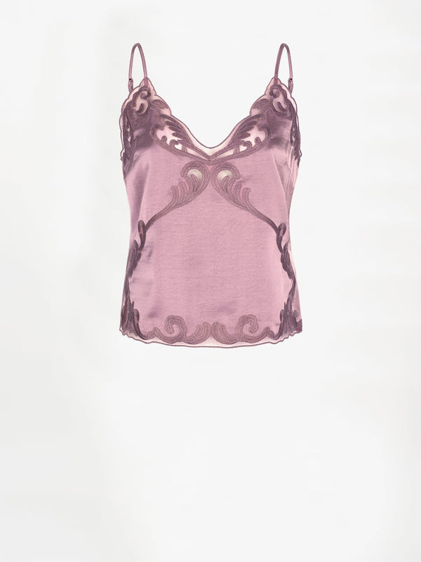 Dante 6 KANTEN CAMISOLE
€ 119,00
Dante6-Ligne kanten camisole top met verstelbare bandjes