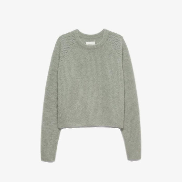 Alchemist-Sage Groene Alpaca Sweater Sesame
